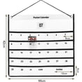 thumbnail image 3 of WIOMEASK Wall-mounted calendar 1 month calendar storage bag, small item storage bag, can be used in various scenes such as home, office, classroom, etc., 3 of 8