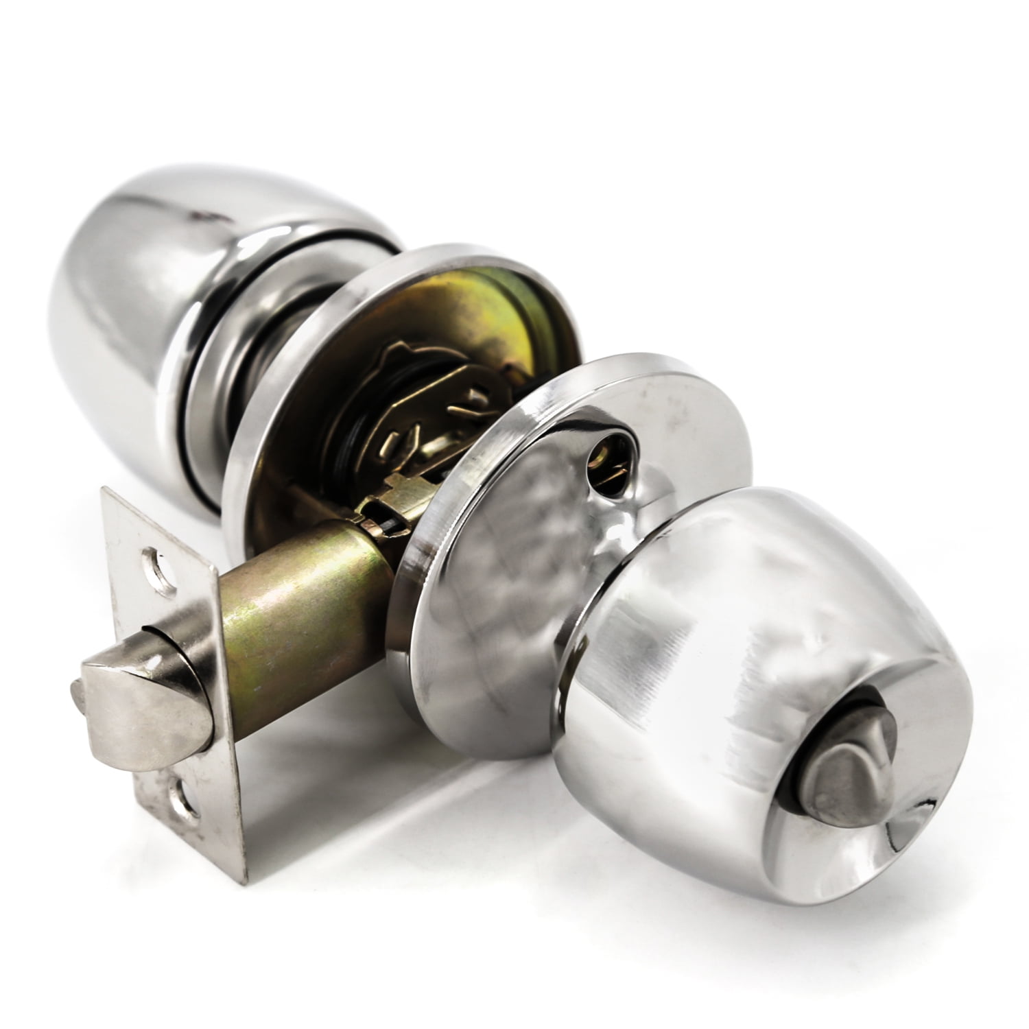 Villar Home Designs Door Knob Versa Chrome Privacy 10 Pack