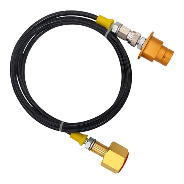 simhoa CO2 Adapter 60in Aluminum Alloy CO2 Cylinder Refill Adapter Hose for Machine gold