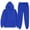 Blue-A#8085bb, variant on Fleece Men's Sweatshirt Suit 2 Piece Outfit Long Sleeve Drawstring Fuzzy Jogging Suit Hooded Set Athletic Mens Sweatsuits Dark Green L