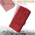 thumbnail image 5 of Wallet Case for Motorola Moto G Power 5G 2025, Wrist Strap & Shoulder Strap PU Leather Case, Pattern Kickstand Magnetic Clasp Flip Cover for Motorola Moto G Power 5G 2025 with Card Holder - Red, 5 of 9