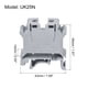 thumbnail image 2 of DIN Riel Montaje Terminal Bloques Tornillo Tipo Abrazadera Gris UK25N Paquete de 5, 2 of 5