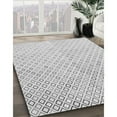 thumbnail image 3 of Ahgly Company Machine Washable Indoor Round Transitional Platinum Gray Area Rugs, 3' Round, 3 of 7