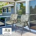 thumbnail image 2 of Outsunny Ensemble de 2 Coussins de Chaise de Jardin Coussin d'Assise Confortable avec Dossier, 2 of 10
