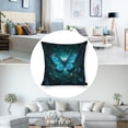 thumbnail image 3 of butterfly blue wings Linen toss pillowcase Decoration pillowcase Gift preferred 20x20" Cushion cover 1 set Sofa pillowcase Sofa bedroom living room car, 3 of 8