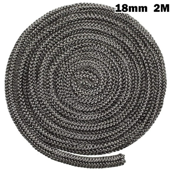 Goodhd Black Stove/Fire Rope Wood Burning Stove 18/20mm 2m Length Log Burner Door Seal