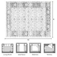 thumbnail image 5 of Nefoso 8ft x 10ft Vintage Area Rugs, Washable Area Rugs for Living Room Bedroom Kitchen Home Decor, Non-Slip Carpet, Gray, 5 of 5