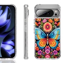 For Google Pixel 10 / 10 Pro Shockproof Phone Case, by OneToughShield - Butterfly Garden