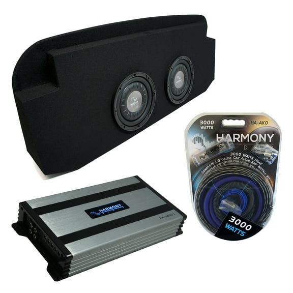 02-13 Chevy Avalanche Harmony F104 Dual 10" Sub Box Enclosure & HA-A800.1 Amp