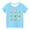 Blue, variant on MeetoTime Kids Easter Eggs Print Short Sleeve Top Round Neck Comfortable T-shirt for Toddler Boys Girls