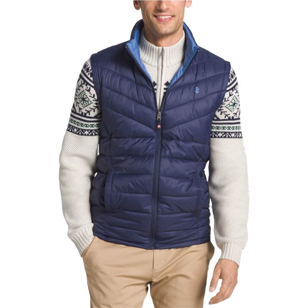 Chaqueta acolchada IZOD Azul Grande