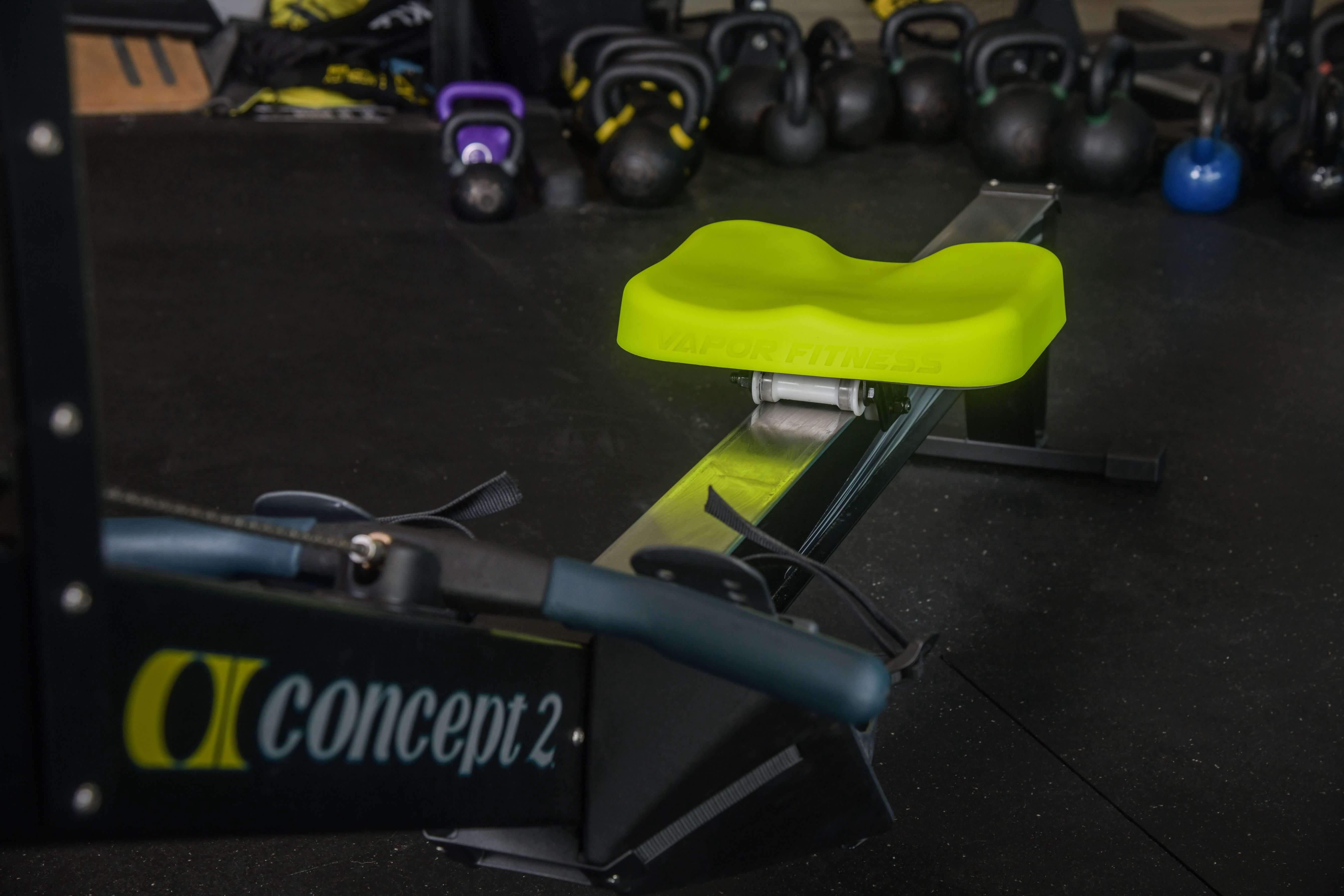 Vapor Fitness Yellow Silicone Rowing Machine Seat Cover Compatible with The Concept 2 Rowing Machine