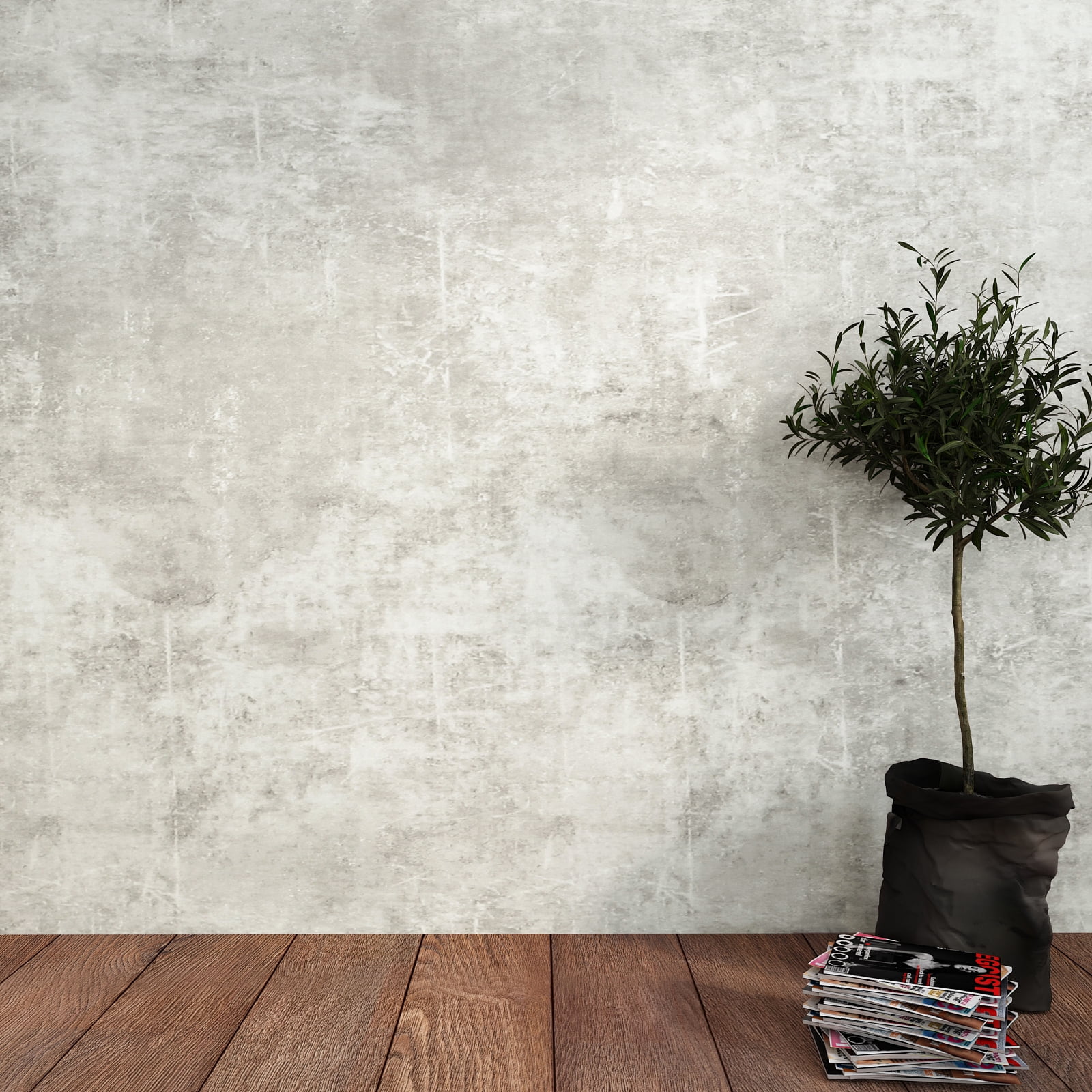 VEELIKE 15.7''x354'' Concrete Wallpaper Peel and Stick Grey Concrete Contact Paper for Countertops Waterproof Removable Industrial Concrete Effect Mural Self Adhesive Cement Roll for Walls Cabinets