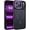 Deep Purple/Black, variant on Magnetic for iPhone 17 Pro Max Case 2025 [Compatible with Magsafe] [Military-Grade Protection] Matte Women Men Anti-Slip Shockproof Bumper Phone Cases for 17 Pro Max 6.9", Hot Pink/Black