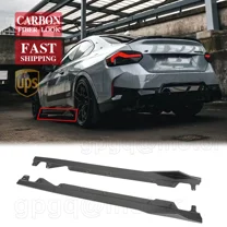 Side Skirt Splitter For 2 Series G42 220i M240i Coupe 2022-2025 Carbon Fiber Style