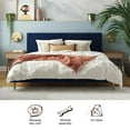 Mr. Kate Daphne Upholstered Bed with Headboard and Modern Platform Frame, King, Blue Velvet