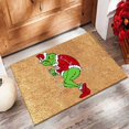 thumbnail image 1 of Felpudo de baño Grinch de bienvenida al Grinch: felpudo navideño para exteriores, alfombra de entrada antideslizante, alfombra divertida para la decoración de la habitación del hogar Felpudo de exteri, 1 of 3