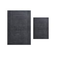 thumbnail image 2 of Home Weavers Luxury Hotel Style - Absorbent Cotton Soft Bathroom 2 Piece Set , Machine Wash, 17"x24", 24"x40", Grey, 2 of 2
