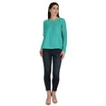thumbnail image 5 of Moomaya Victorian Style Lace Top For Women Long Sleeves Casual Plain Tunic, 5 of 7