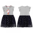 thumbnail image 4 of GYRATEDREAM Toddler Girl Dress Summer Short Sleeve Tutu Dresses for Girls 2-7 Years, 4 of 7