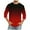 Red, variant on Mens 3/4 Sleeve Baseball Shirts Casual Gradient Graphic Tees Big and Tall Crewneck Spring Summer Beach Tshirt Going Out Tops Sky Blue XXXL