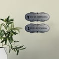 thumbnail image 4 of Designer Bucks and Does Novelty Restroom Signs, Set of 2 (Ivory/Dark Brown) - Medium, 4 of 5