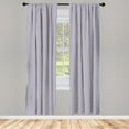 thumbnail image 4 of Ambesonne Geometric Window Curtains, Abstract Chain Shapes, Each 28" W x 84" L, Indigo Taupe Grey and White, 4 of 4