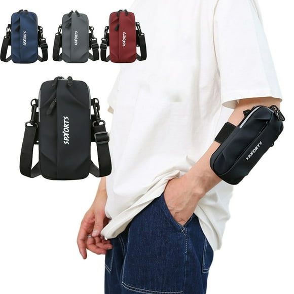 Fiudx Bolsa de Brazo para Fitness Al Aire Libre, Transpirable E Impermeable, Multicolor, Práctico Soporte para Teléfono Móvil, Ideal para Ciclismo y Running, Diseño Unisex, Tamaño 18 X 9 X 2 Cm.