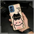 thumbnail image 6 of LYM-Phone Case For MOTO G Play 2024/4G/5G, Animals Fashion Design Cartoon Cute TPU Shockproof Graffiti Phone Pouch Back Cover Anti-dust Anti-knock Soft case Silicone Dirt-resistant, 6 of 9