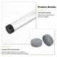 thumbnail image 3 of Tapones de goma Uxcell de 225 mm (8 7/8") ID, protectores de tuberías y postes de cercas, tapones flexibles para tuberías industriales, tubos de metal, cercas exteriores, gris claro, 3 of 6