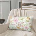thumbnail image 5 of Naloa bird and butterfly Pillowcase, Cool Pillowcase, Lightweight, Breathable, Skin Friendly Pillowcase, Hidden Zipper (No pillow core)-16"x24", 5 of 6