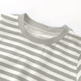 thumbnail image 2 of Lmnyox Toddler Kids Cotton Striped Tee Boys Girls Summer Short Sleeve Crew Neck T Shirt Casual Basic Tops, 2 of 5