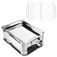 thumbnail image 1 of Parrilla De Barbacoa, Estante De Pescado A La Parrilla Práctico Para Picnics De Mochilero, Camping Para Jardín En El Patio Trasero ZAQW A prueba de viento con tirador, 1 of 8