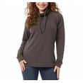 thumbnail image 2 of 32 Degree Heat Women’s Funnel Neck Sweatshirt Size: L, Color: Green Charcoal, 2 of 4