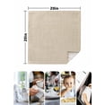 thumbnail image 5 of Cloth Napkins Set of 2 - 20x20 Inches, Vintage Cream Washable Reusable Table Napkins, Farmhouse Retro Beige Solid Color Soft & Absortbent Dining Napkin for Party Wedding Hotel Restaurant, 5 of 8