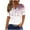 Style 3, variant on GERsome 4th of July Patriotic T-Shirt for Women American Flag Short Sleeve V-neck Tops Casual Loose Fit USA Veteran Pullover Tops S-3XL