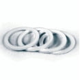 thumbnail image 1 of SpeedFX Washer 579089 Round Hole; -8AN; Raw; White; Teflon; Set Of 5, 1 of 4