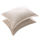 thumbnail image 1 of Funda de almohada de color liso, 2 uds., funda de almohada mezclada de lino y algodón suave, color Beige, 51x76cm, 1 of 8
