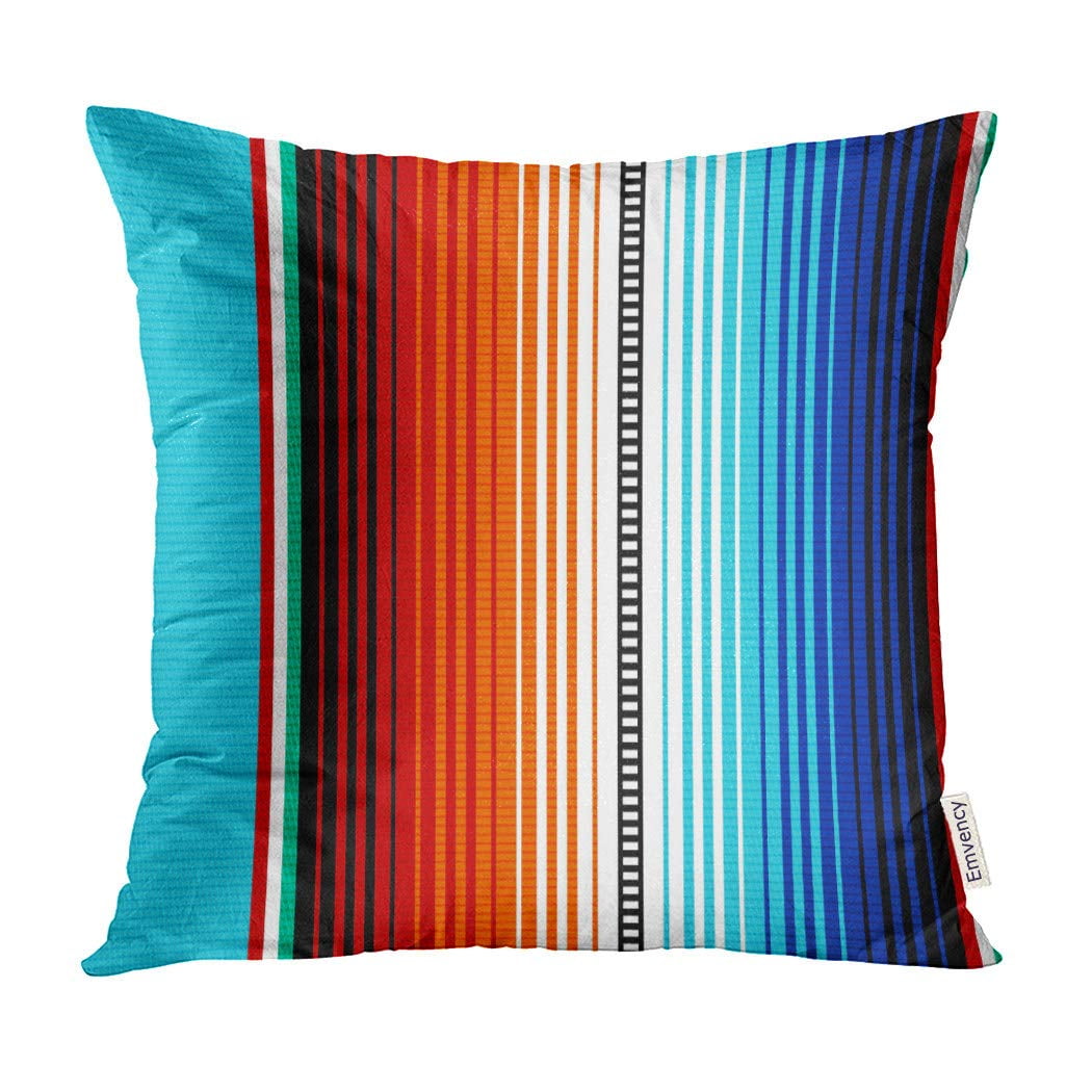 Multicolor 18x18 monkä Campeche Mexico Throw Pillow
