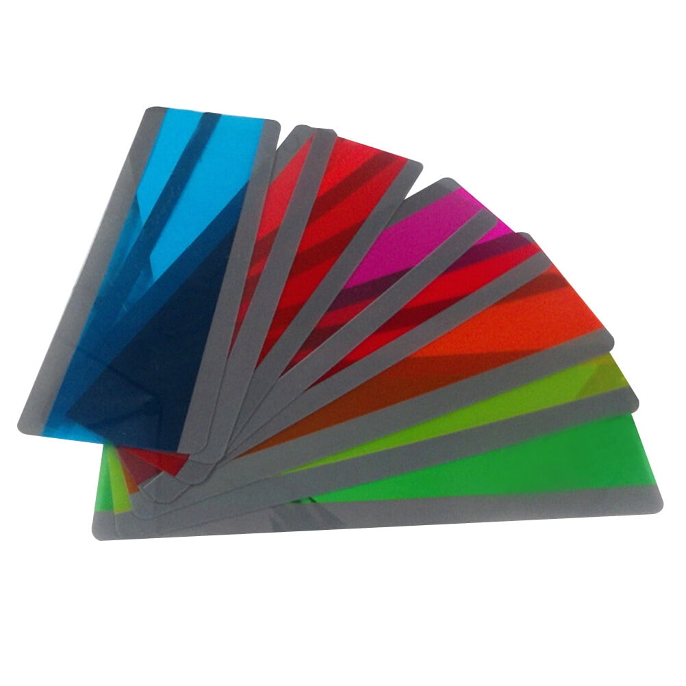 TAILTOSS 12 Pcs Assorted Color Creative PVC Bookmarks Waterproof Decorative Bookmarks for DIY Projects