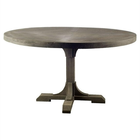 Barrett IV Round Dining Table made with Brown Mango Wood (Set of 2)