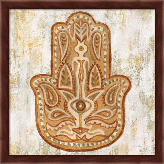 Great Art Now Hamsa by Silvia Vassileva, Framed Wall Art, 13.25W x 13.25H