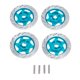 thumbnail image 2 of 4 unids / set de freno RC universal para 1:10 Racing Flat Roadster Coche Vehículo DIY Decoració azul Baoblaze disco de freno de coche mini, 2 of 7