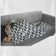 thumbnail image 6 of Pig Soft Flannel Fleece Blanket, Continuous Pig Animal Silhouette Pattern Domestic Mammal Husbandry Concept, Cozy Plush for Indoor and Outdoor Use, 60" x 80", Charcoal Grey and White, by Ambesonne, 6 of 6