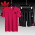 thumbnail image 1 of Traje Deportivo De Verano Para Hombres Pantalones Cortos De Manga Corta De Dos Piezaspangjing, 1 of 4