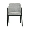 thumbnail image 3 of 5 Piece Dining Set with Track Arm Chairs, Black and Gray- Saltoro Sherpi, 3 of 5