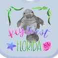 thumbnail image 4 of Inktastic Key West Florida Cute Swimming Manatee Boys or Girls Baby Bib, 4 of 4