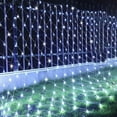 thumbnail image 6 of Solar Net Lights Outdoor 1.5x1.5M 96LED Mesh Fairy String Lights with 8 Modes Waterproof Auto ON/Off Decorative Light for Garden Fence Balcony Backyard Christmas Tree Decor, 6 of 7