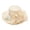 Beige, variant on Women's Sun Hat Floral Design Sparkling Buckle Curved Brim UPF 50 Plus Wide Brim Beach Hat for Travel Wedding Garden Party Navy One Size