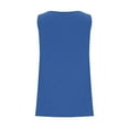 thumbnail image 5 of ALLLIST Shorts for Women Blue Solid Casual Sleeveless Square Neckline Tank Tops Tank Top for Women XXXXL, 5 of 6